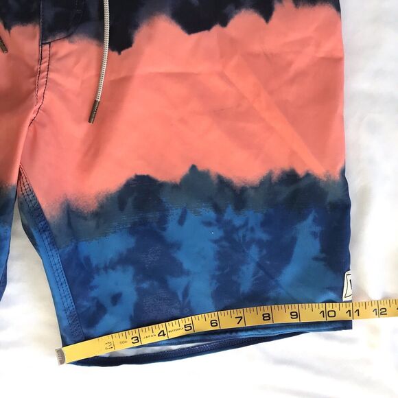 VANS Board Swim Shorts Men 34 Swimming Trunks Blue Orange Ombre Casual EUC - Picture 13 of 13